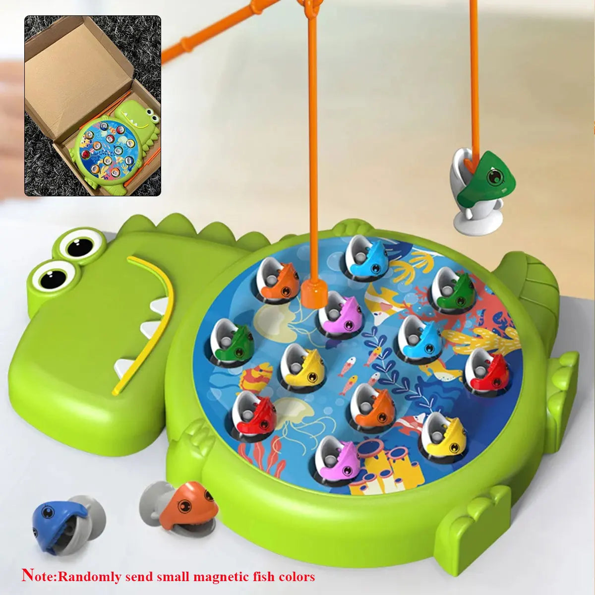 Dinosaur Simple Magnetic Fishing Toys Play Rod
