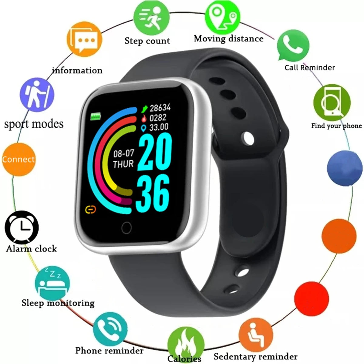 Smart Watch Message Fitness Monitor Bracelet