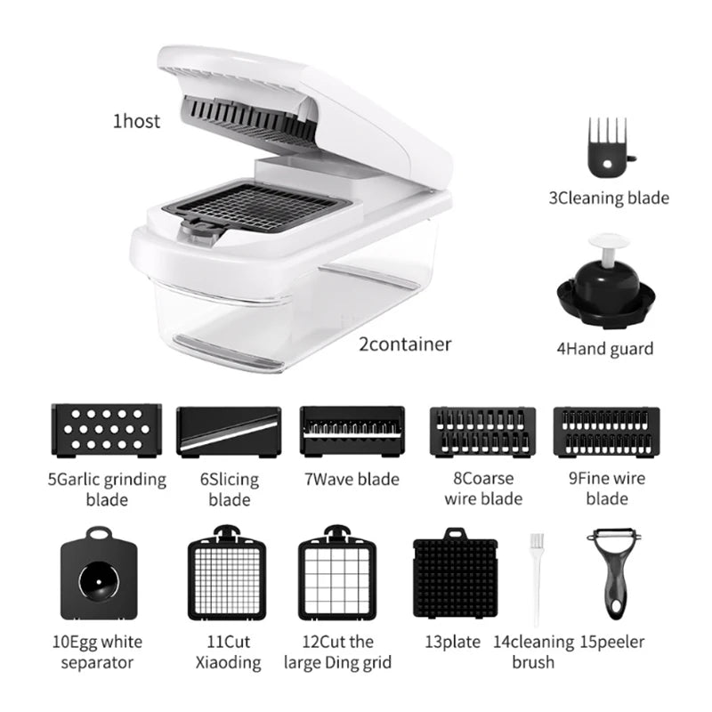 15 in 1 AMZ Best Sale Mandoline Fruit Vegetable Cutter