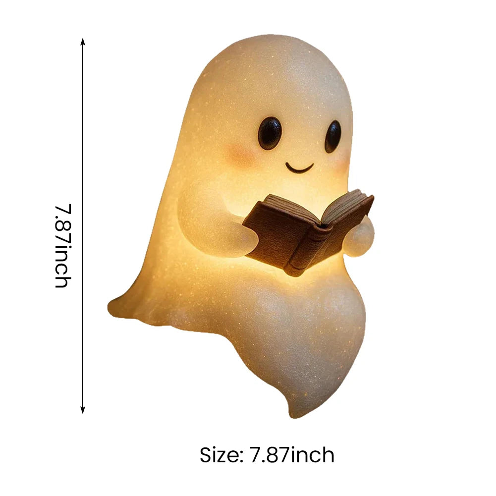 3D LED Ghost Night Light Halloween Ornament Figurine Small Table Lamp For Indoor Halloween Decorations Cute Cartoon Kid Gifts