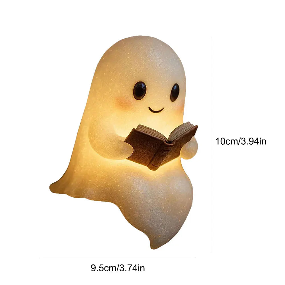 3D LED Ghost Night Light Halloween Ornament Figurine Small Table Lamp For Indoor Halloween Decorations Cute Cartoon Kid Gifts