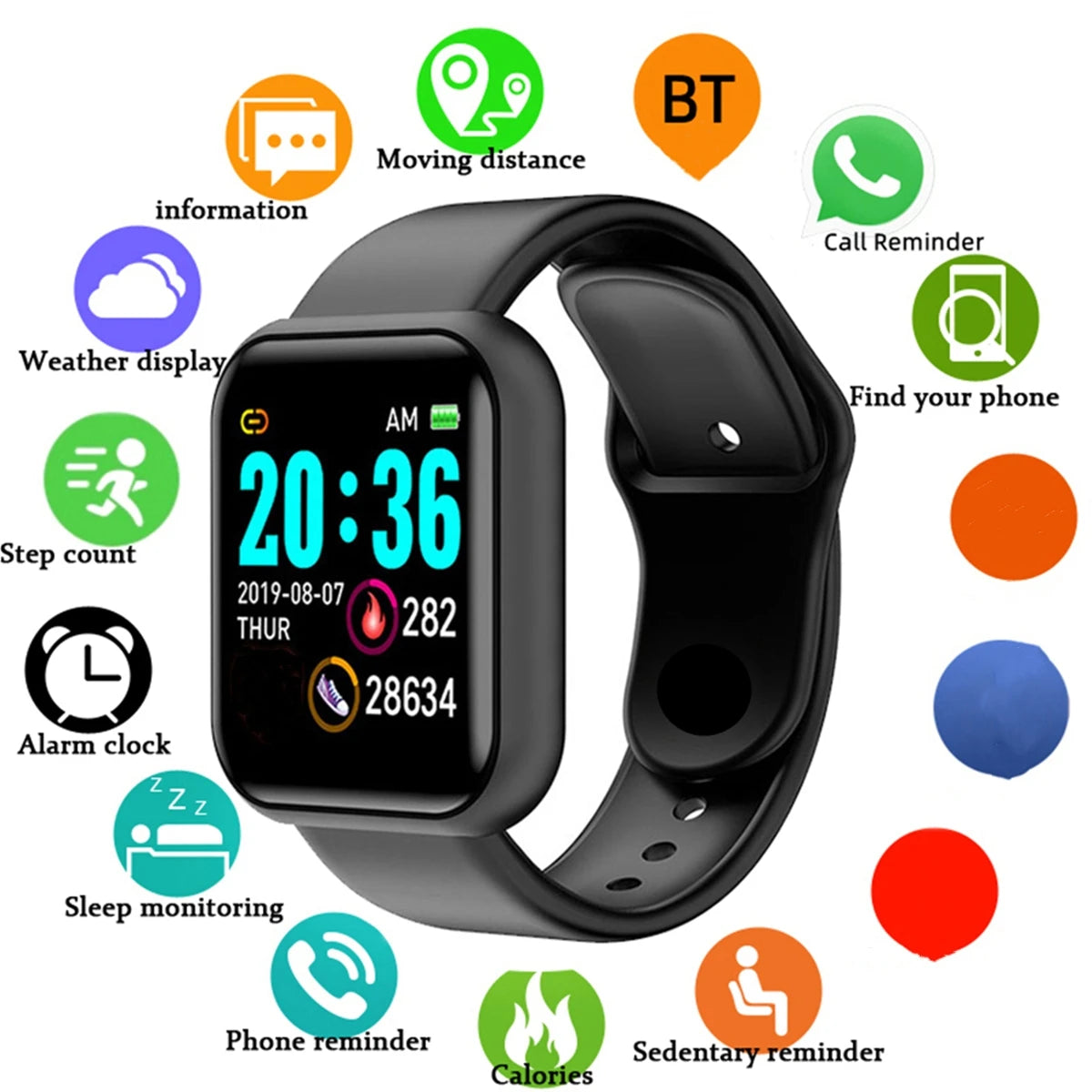 Smart Watch Message Fitness Monitor Bracelet