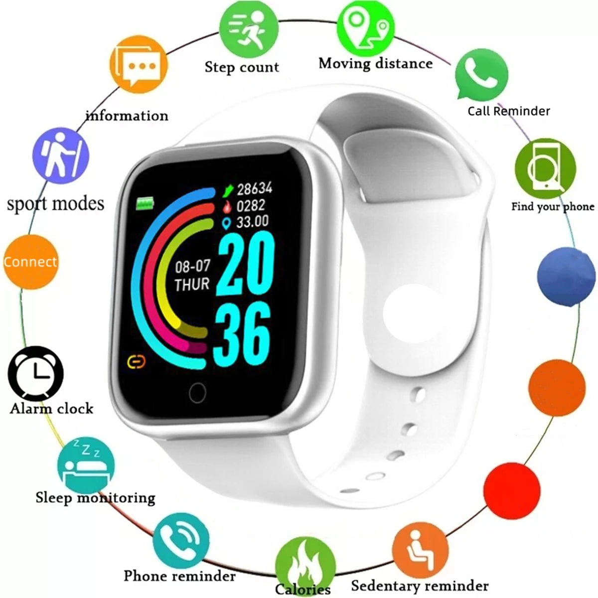 Smart Watch Message Fitness Monitor Bracelet